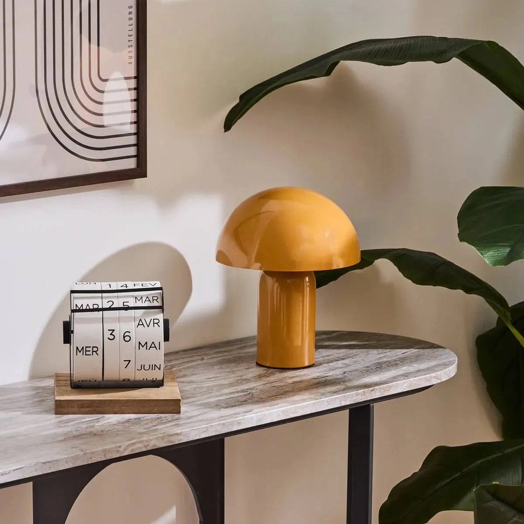 Настолна лампа atmosphera Lito, Метал, 25 cm - Бял