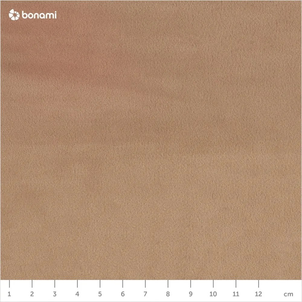 Бежово тапицирано двойно легло с място за съхранение 140x200 cm Tate – Maison de Rêve