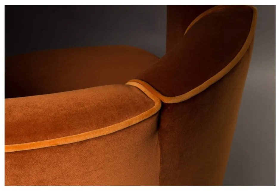 Оранжев фотьойл Flower - Dutchbone