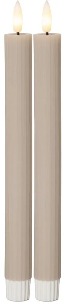 LED свещи в комплект от 2 броя (височина 25 см) Flamme Stripe - Star Trading