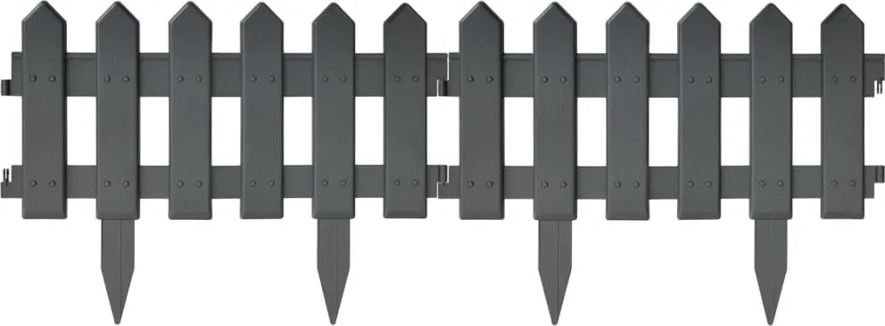 Кантове за тревни площи, 25 бр, антрацит, 10 м, PP