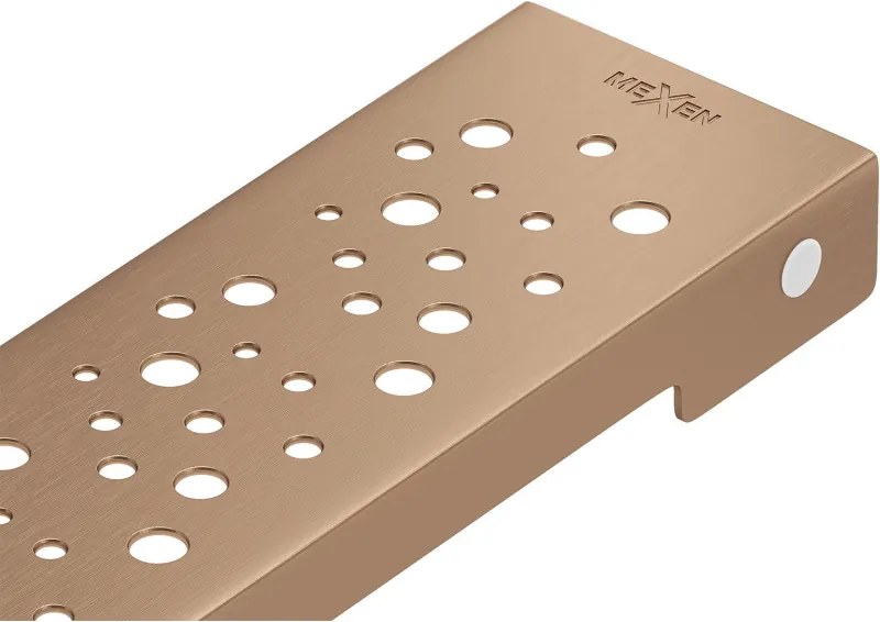 Mexen Flat M12 покритие за линейно оттичане 50 см, четкана мед - 1C21050