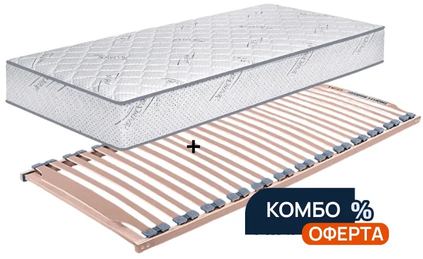 Комбо: матрак Silver Exclusive + подматрачна рамка ТЕД