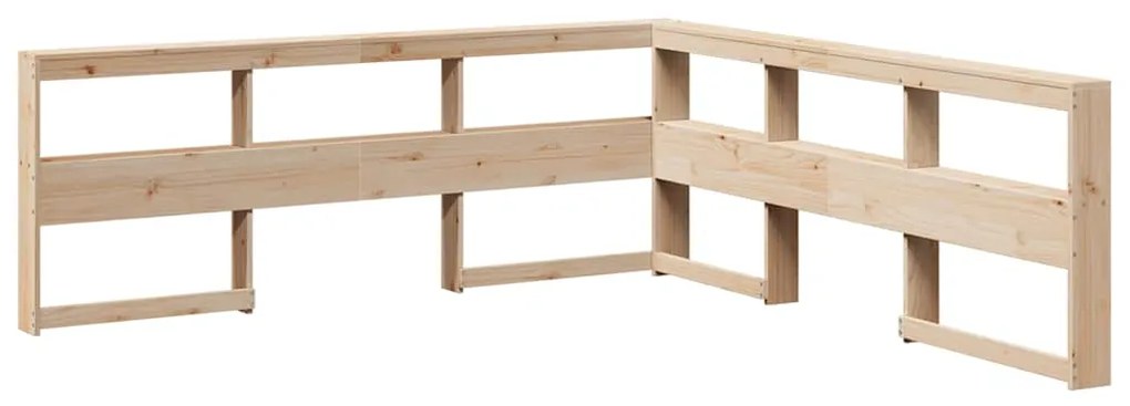 859253 vidaXL Табла за книги във формата на буквата L 200 cm