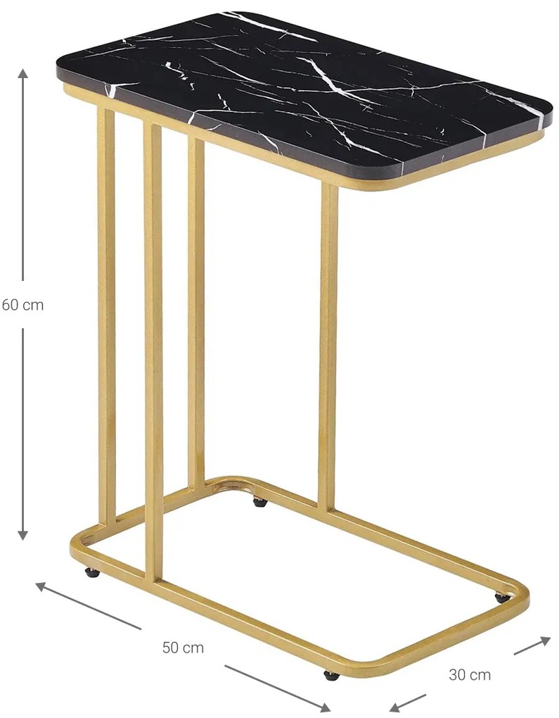 Помощна масичка Aria-черно