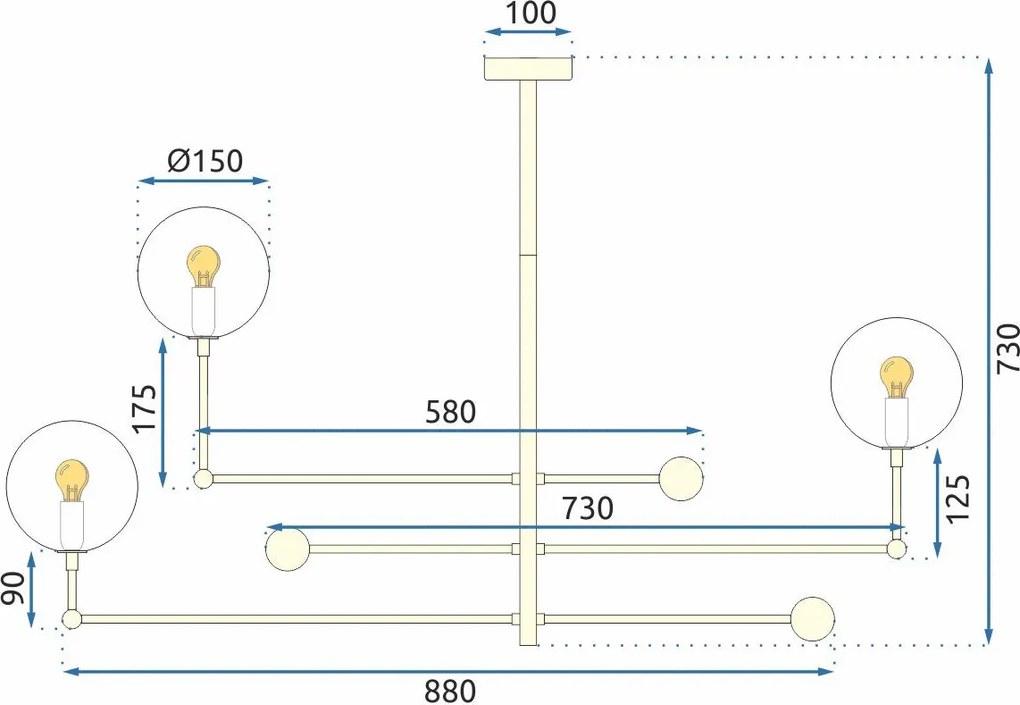 Лампа APP919-6CP