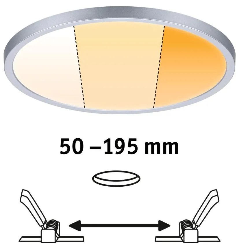Paulmann 92992 - LED/16W IP44 Вградено таванно осветително тяло за баня AREO 230V
