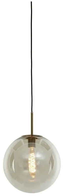 Висящо осветително тяло бронзово със стъклен абажур ø 40 cm Medina – Light &amp; Living