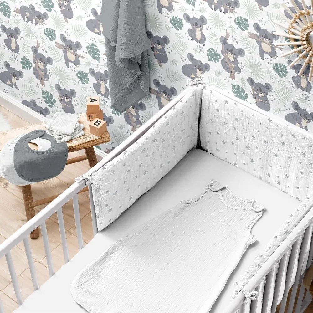 Еластичен муселинов чаршаф за детско креватче 60x120 cm – Bébé Douceur