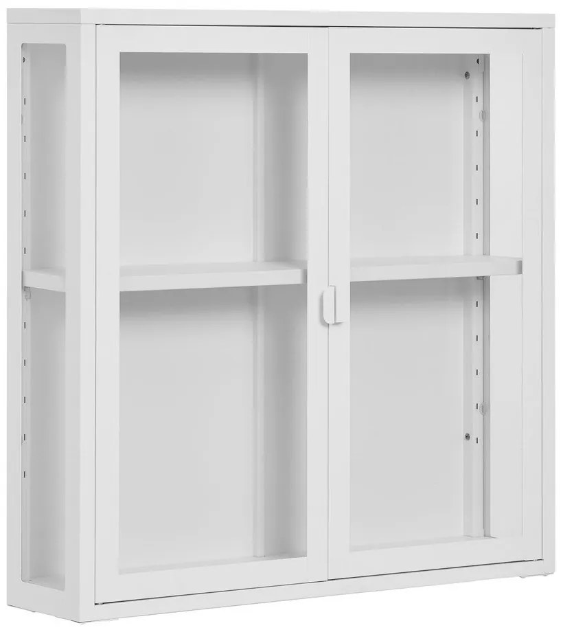 Бяла метална висяща витрина 80x80 cm Brisbane – House Nordic