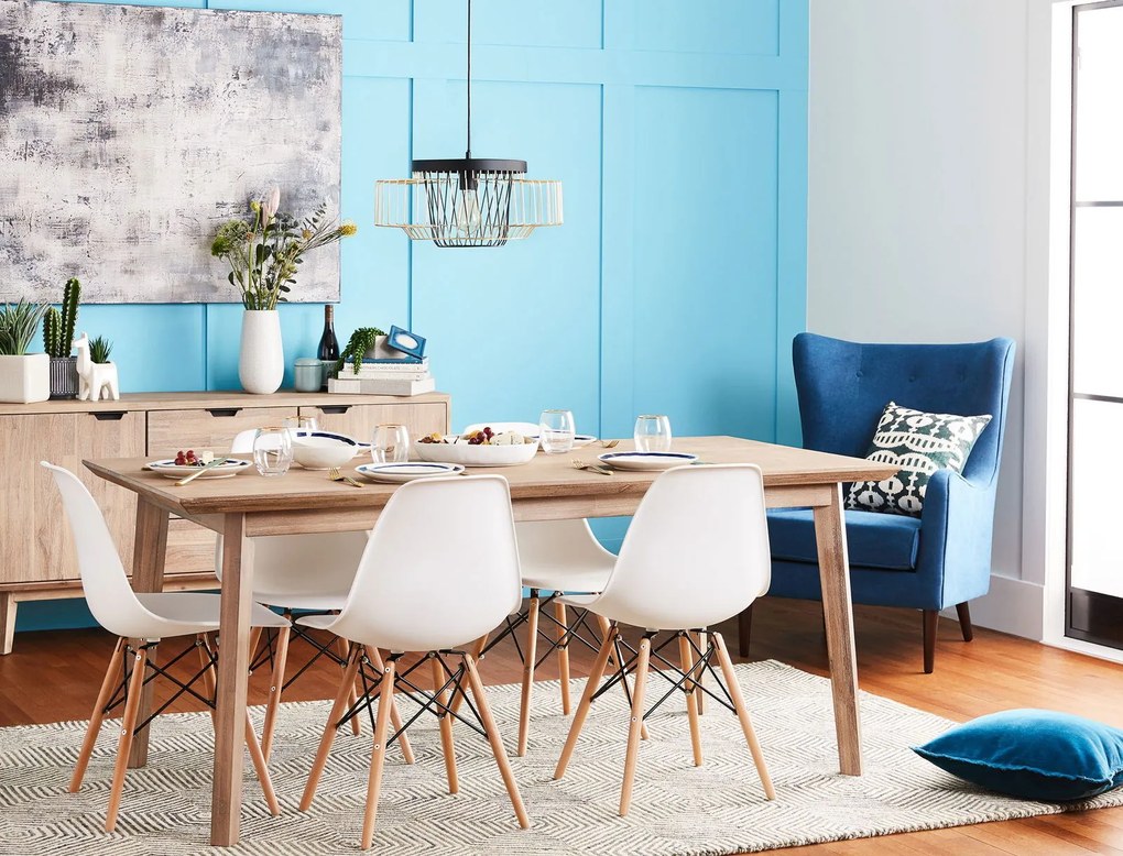 Кухненски стол Fiore-Бял (3) парчета