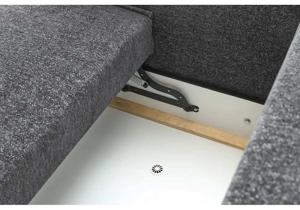 Тъмносив разтегателен диван Emile - Bobochic Paris