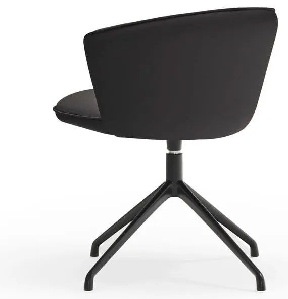 Черни тапицирани трапезни столове в комплект 2 бр. Add – Teulat