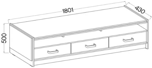 TV шкаф Raka-Length: 142.2 cm