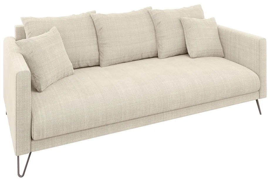 Кремав шенилов диван 200 cm Freya – Ropez