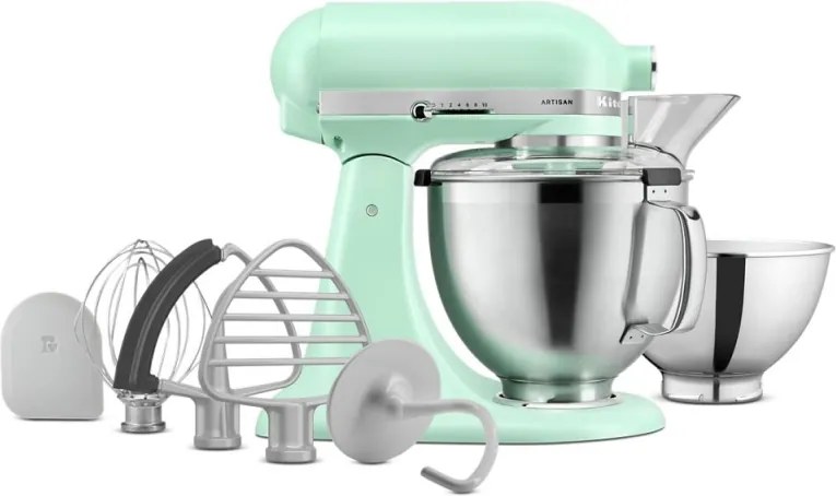 Планетарен миксер KitchenAid Artisan Spearmint Color of the year 2026 5KSM195PSESD, 300W, 4.7 л, ти, Мента