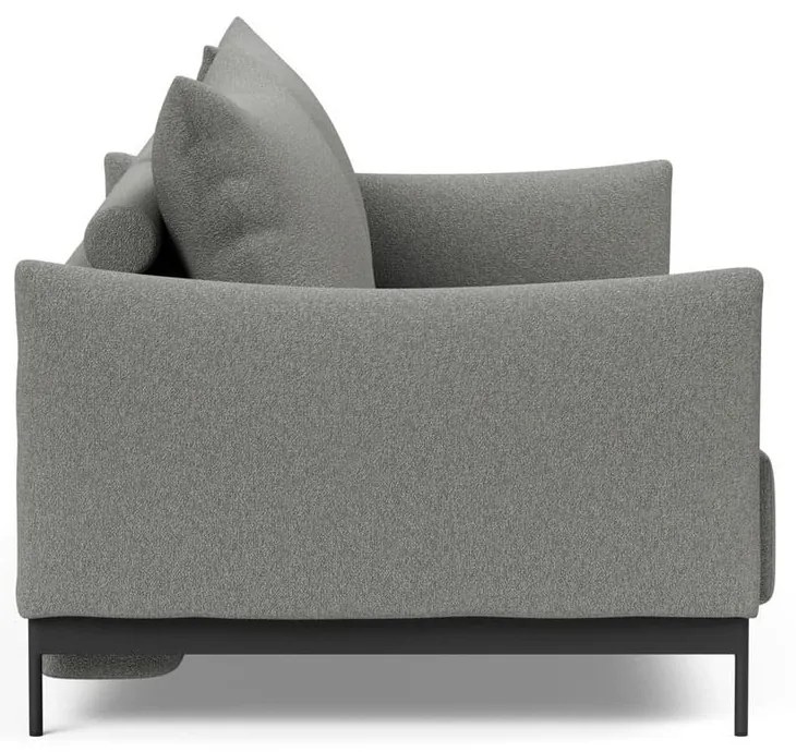 Светлосив разтегателен диван 230 cm Malloy wood - Innovation