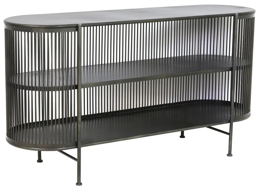 Черен метален нисък скрин с чекмеджета 149x80 cm Yinthe - Light & Living