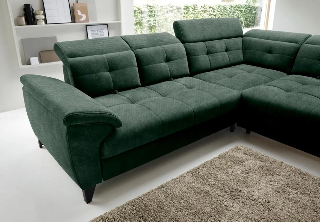 Ъглов диван Ferin-Prasino-Right