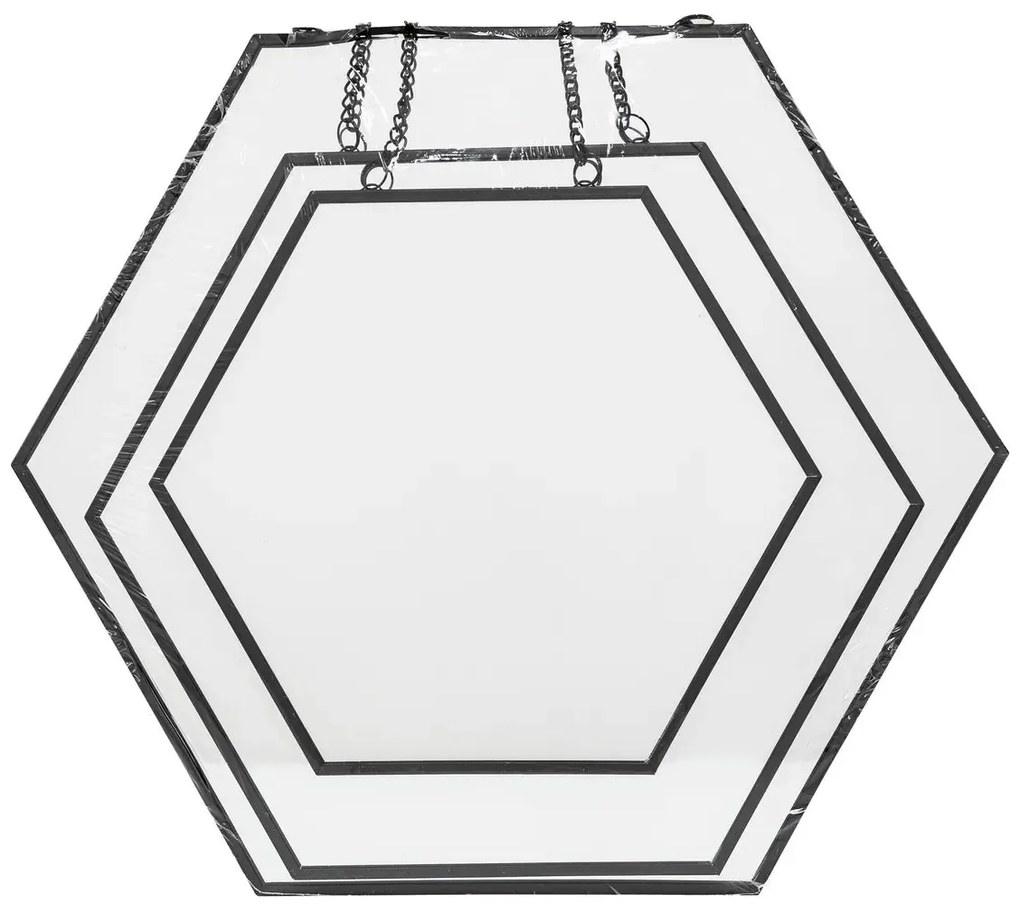 Сет огледалa atmosphera Leny, 20/25/30 cm, 3 бр - Сив