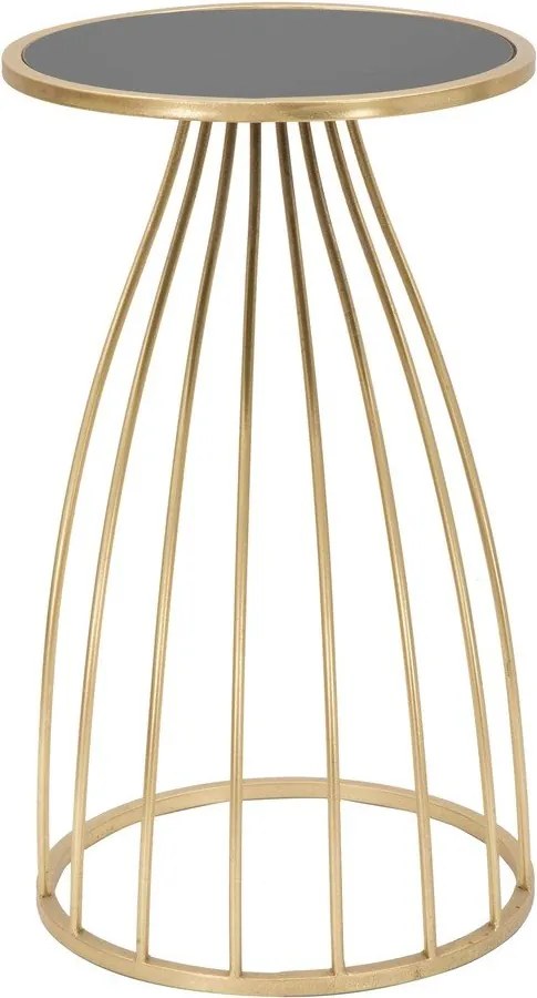 Кръгла странична маса със стъклен плот ø 35 cm Flush - Mauro Ferretti