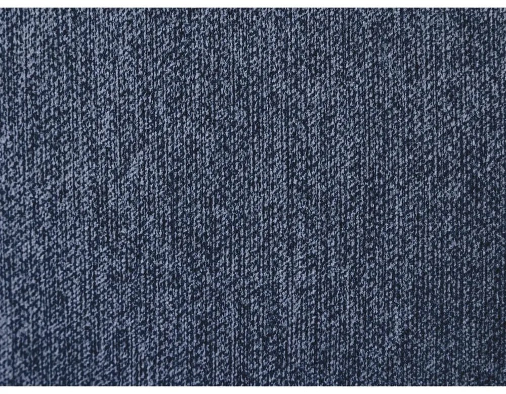 Тъмносиньо двойно тапицирано легло с място за съхранение с включена подматрачна рамка 180x200 cm Garance – Bobochic Paris