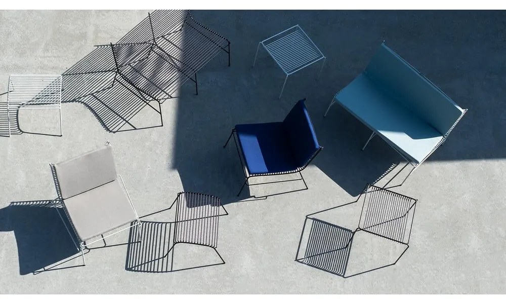 Бяло метално градинско кресло String – Hübsch