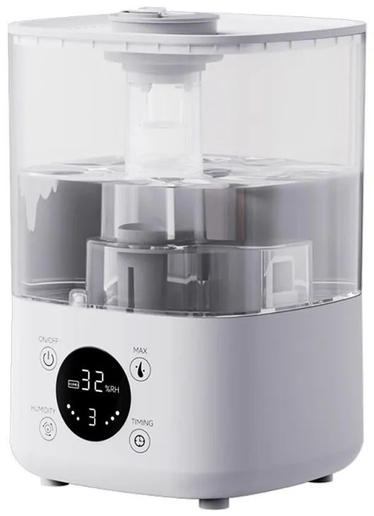 Овлажнител за въздух Xiaomi Lydsto F100S, 25W, 2.5 л, 3 степени, 200 мл/ч, Дисплей, Нощен режим, Таймер, Бял