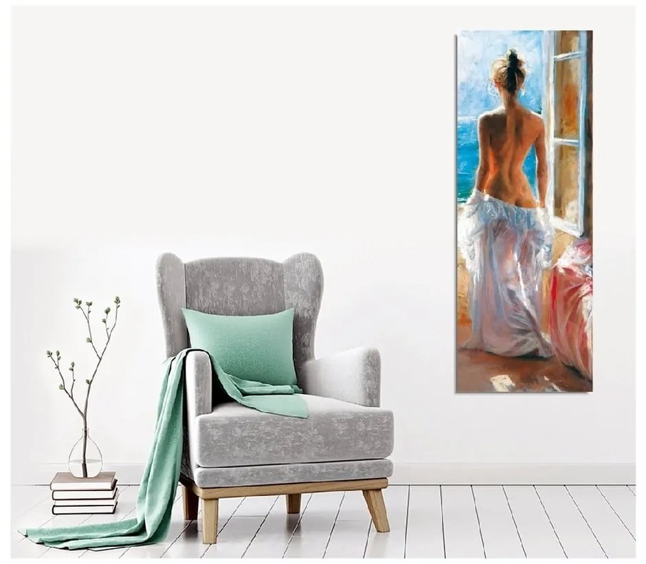 Стенопис върху платно Прозорец, 30 x 80 cm - Wallity