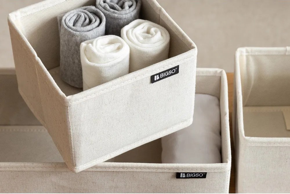 Текстилни органайзери за шкаф 3 бр. Soft Storage – Bigso