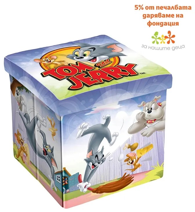 Disney Табуретка Tom & Jerry, 3в1, MDF и текстил, до 150 kg