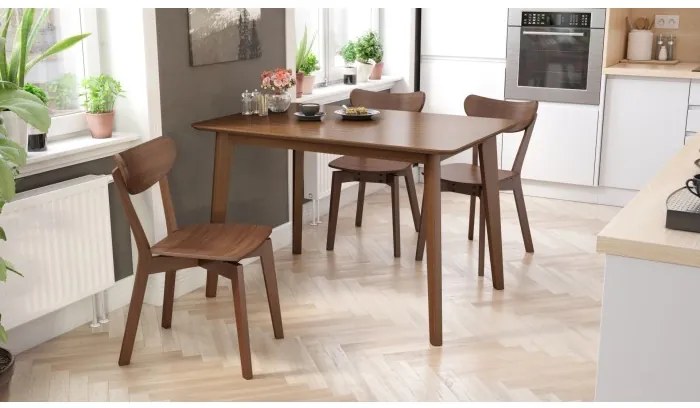 РОКСИ Натурален Орех - ДЪРВЕН СТОЛ РЕТРО ЗА ДНЕВНА/ ТРАПЕЗАРИЯ/ КУХНЯ