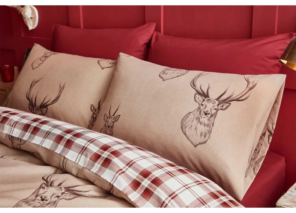 Бежово спално бельо , 135 x 200 cm Stag - Catherine Lansfield