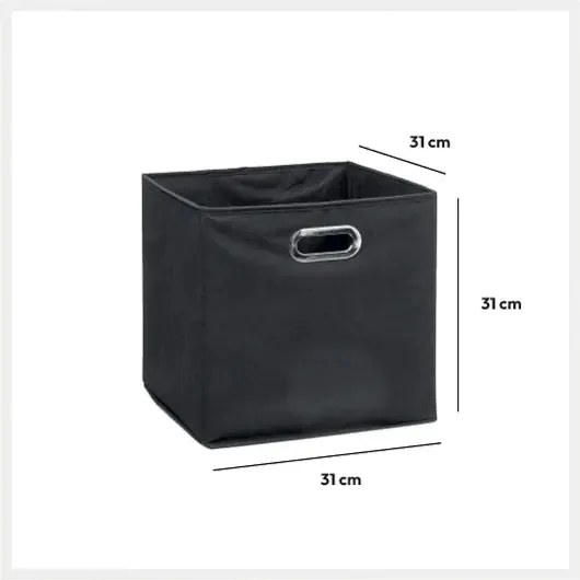 Кутия за съхранение 5five Mix & Modul, Меланж, 31x31 cm - Тъмносив