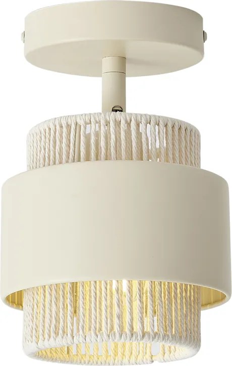 Модерен бежов прожектор с въже, въртящ се и накланящ се - Kora