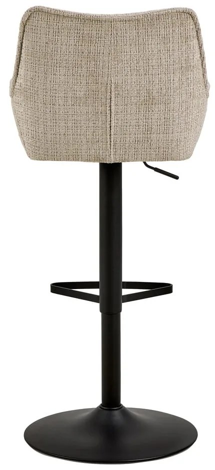 Бежов бар стол с регулируема височина с подлакътници (височина на седалката 85 cm) Eddie – Actona