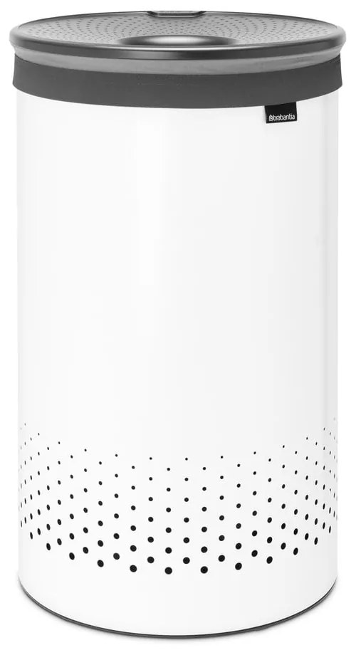 Бял метален кош за пране 60 l – Brabantia