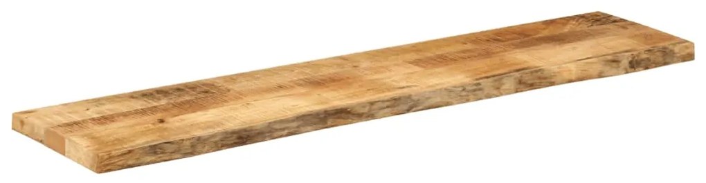 370399 vidaXL Плот за маса, 140x40x3,8 см, жив ръб, грубо мангово дърво масив