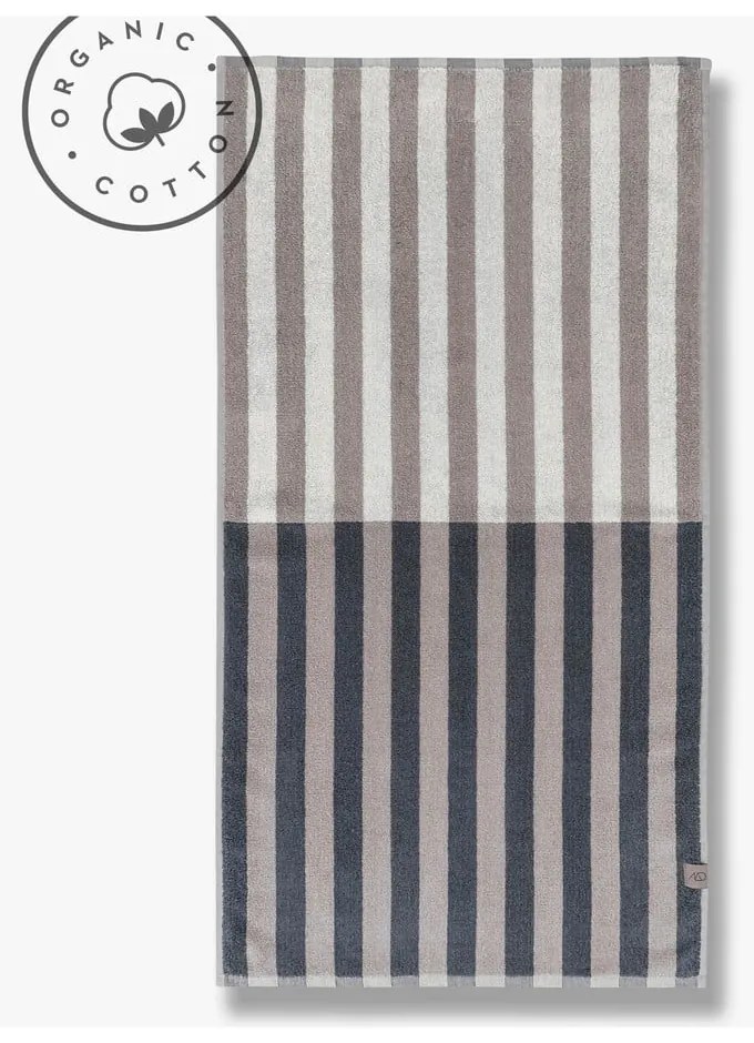 Синьо-сива кърпа от органичен памук 50x90 cm Disorder - Mette Ditmer Denmark