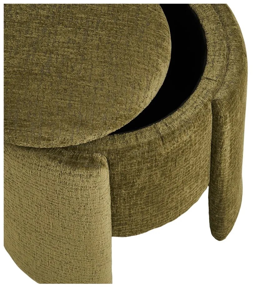 Шенилова табуретка в цвят каки Walsdorf – House Nordic