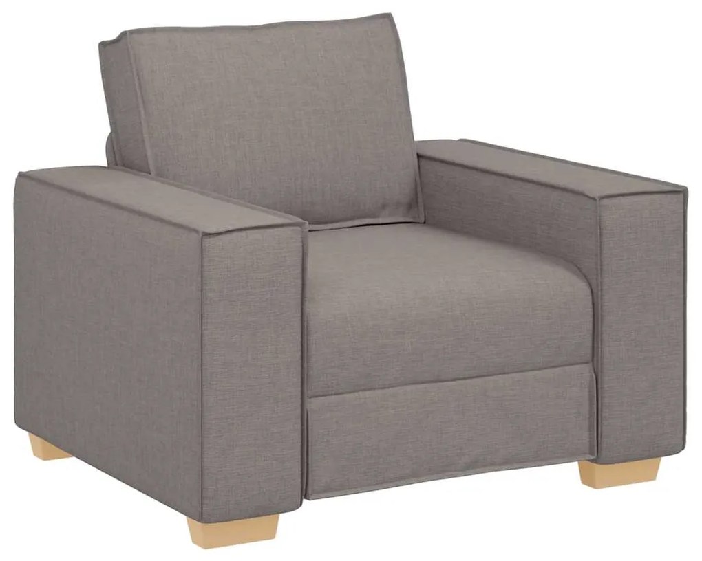 4104966 vidaXL Диван-фотьойл, бежов, 60 см, плат