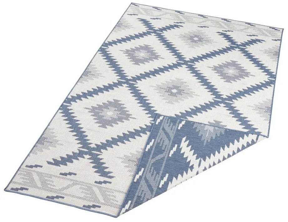 Синьо-кремав килим за открито , 170 x 120 cm Malibu - NORTHRUGS