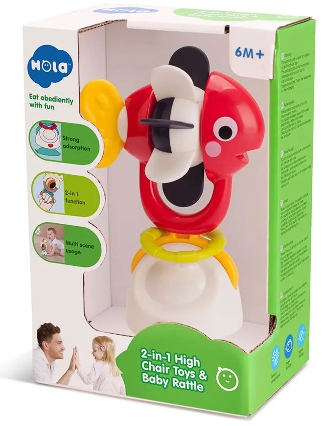 Hola - Бебешка активна играчка с вакуум, Рибка