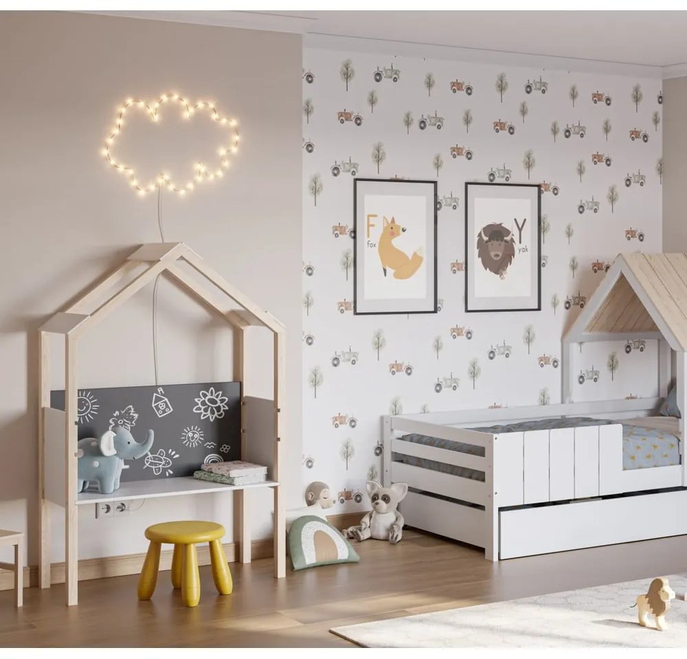 Детско бюро от масивен бор 40x100 cm Roxana – Marckeric