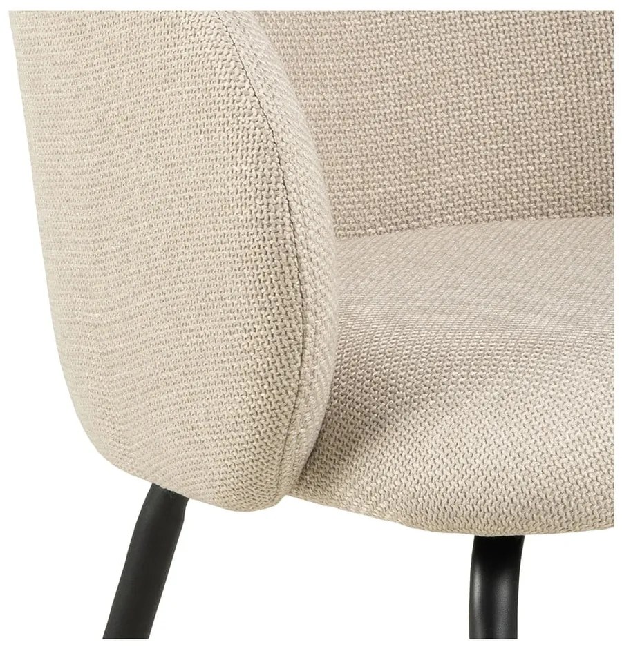 Кремави тапицирани трапезни столове в комплект 2 бр. Eleanor – Actona