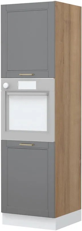 Подов шкаф за фурна Висок Tahoma K21-60-2KR-Karudi - Graphite