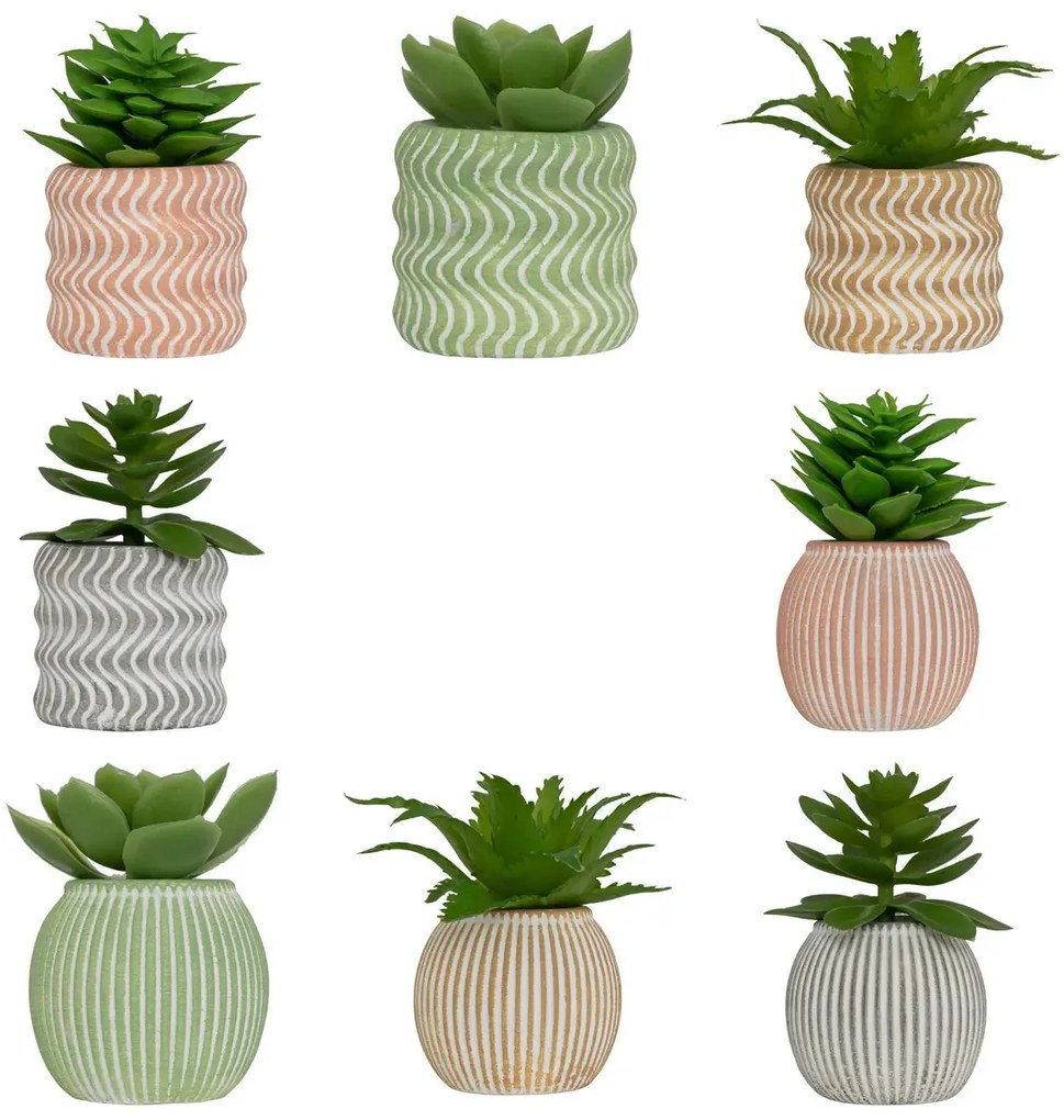 Изкуствено растение atmosphera Ubi Succulent, 7 cm, Различни видове