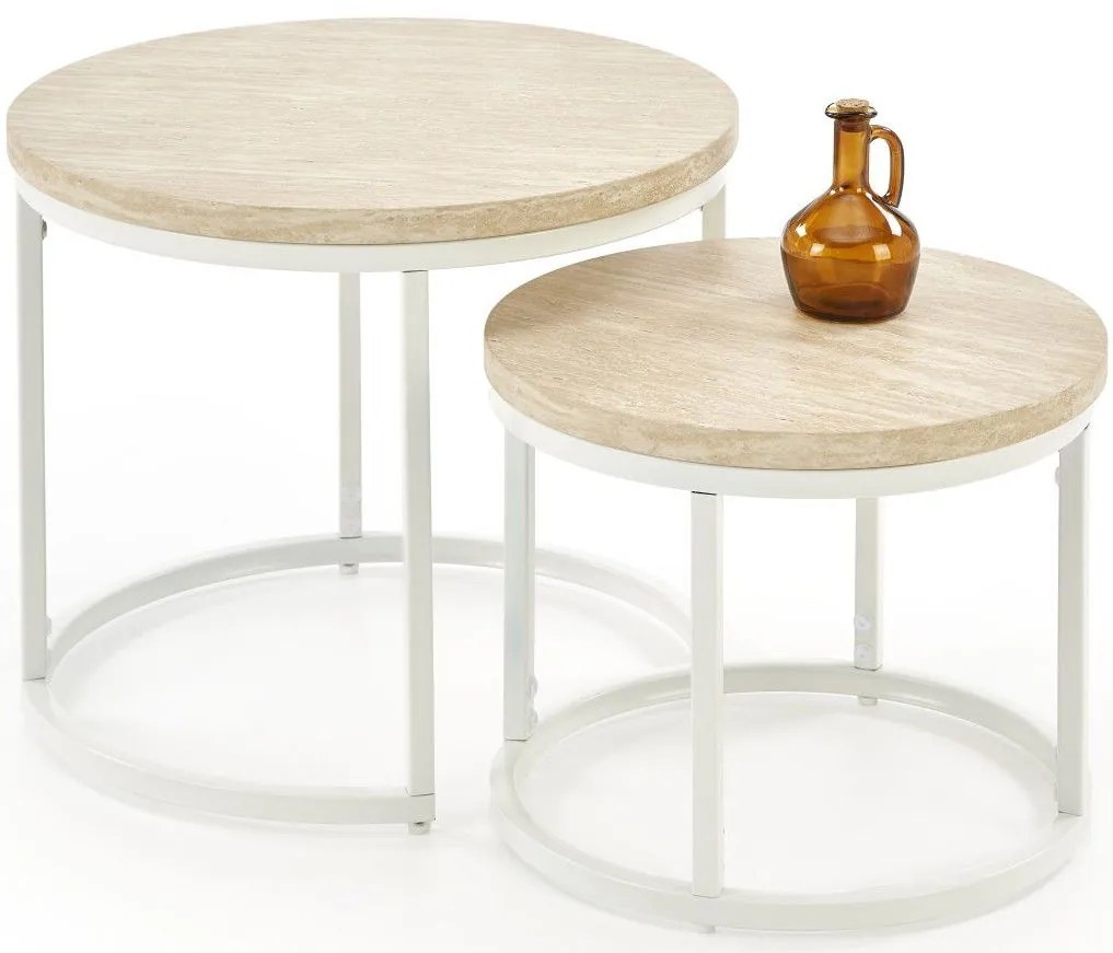 Σετ βοηθητικά τραπεζάκια σαλονιού Ergo-Ekrou