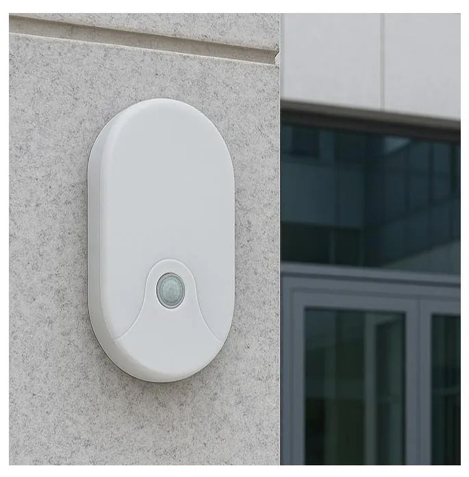 LED външно стенно осветително тяло с датчик за движение LED/18W/230V IP44 бяло