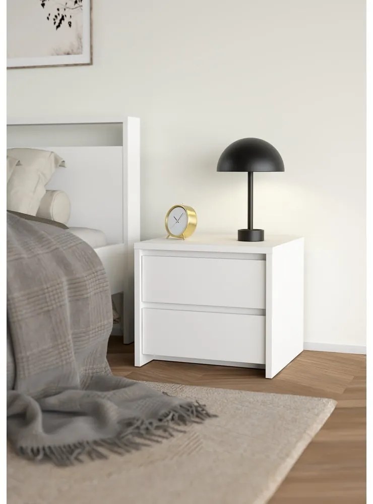 Бяло нощно шкафче Next – Tvilum